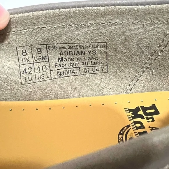 Dr. Martens Men’s Adrian YS Leather Tassel Loafer in Olive Green New - Picture 13 of 16